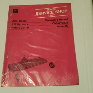 JOHN DEERE OM-W16223 Model 727 Gyramore Rotary Cutter Operators Manual in Wrap - Picture 1 of 2