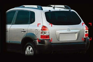 Auto Clover Chrome Tail Light Trim Cover Set for Hyundai Tucson 2004 - 2010 - Picture 1 of 3