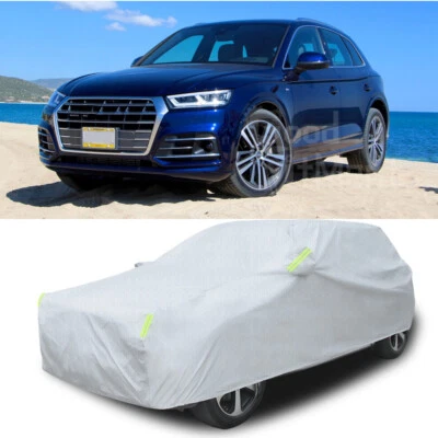 Cubierta completa para coche exterior impermeable UV polvo lluvia nieve hielo para Audi Q3 Q5 Foto 1 de 4