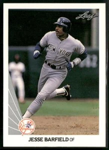 1990 Leaf #201 Jesse Barfield - Picture 1 of 2