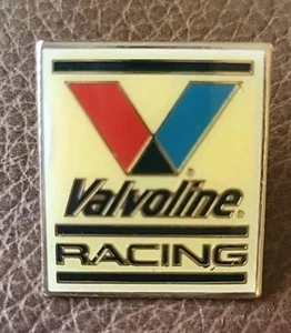 Vintage Valvoline Racing Square Collectible Enamel Pin / Hat Lapel Used - Picture 1 of 2