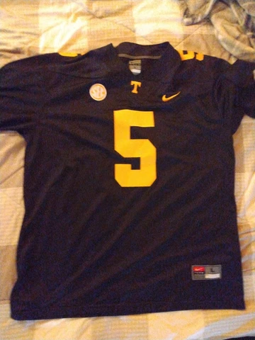 BLACKOUT Hendon Hooker Tennessee Volunteers Vols Stitched 5 Black All Sizes NWOT Cover