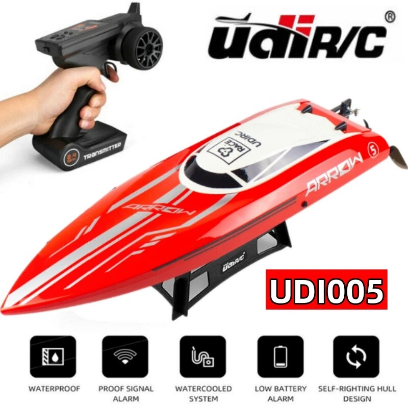 Brushless UDI RC Racing Boat High Speed Electronic Remote Control Boat Gifts Red - Image 1 of 4