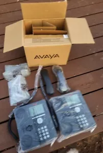 NEW Open Box AVAYA 2 Pack 9608G IP Phone Charcoal Gray Office Phones 700510905 - Picture 1 of 1