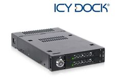 New ICY Dock MB834M2K-B 2 Bay M.2 PCIe NVMe SSD miniSAS HD SFF-8643 Mobile Rack