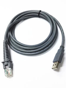 2m Grey USB A male to RJ45 Cable For Symbol Barcode Scanner LS4278 2208AP DS3400