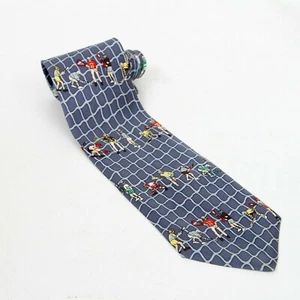 Corbata Lax World Azul Lacrosse Players Red Diseño Colorido Seda Para Hombre Corbata EE. UU. - Imagen 1 de 3
