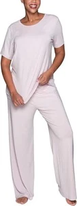 Vanity Fair Beyond Comfort 90130 Modal 2 pc Pajama Set SHORT Sleeve & Pants XXL - Picture 1 of 18