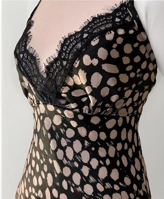 Babydoll vintage años 90 Y2K Cami encaje hada grunge sedoso festival boho grande Foto 1 de 4