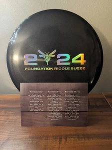 2024 Foundation Disc Golf Riddle Buzzz - Limited Edition  - Picture 1 of 2