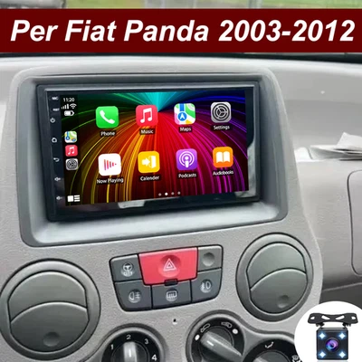 7" Android 13 Autoradio Per Fiat Panda 169 2003-2012 2+64GB Nav GPS Wifi carplay - Immagine 1 di 4