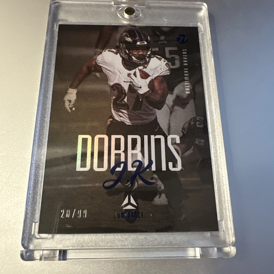 2021 Panini Luminance #8 J.K. Dobbins #/99 - Image 1 of 4