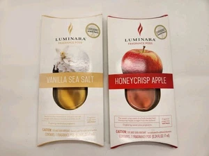 Luminara Set of Two Fragrance Pods Vanilla Sea Salt and Honeycrisp Apple NOS - Picture 1 of 8