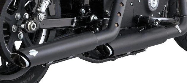 Vance & Hines PCX Twin Slash Dual Slip-On Mufflers Black #46361 Harley Davidson - Image 1 of 1