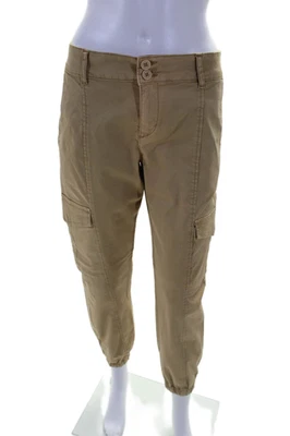 Sanctuary Womens Cotton Camel High Waisted Cuff Ankle Jogger Pants Size 25 - Image 1 of 4