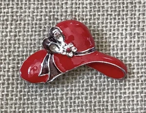 Vintage The Red Hat Society Brooch Pin Women’s Group Artsy Old Money Eclectic - Picture 1 of 4