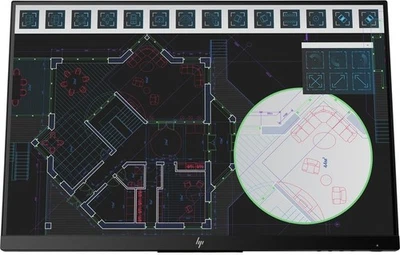 HP Z24i G2 24-Zoll Monitor IPS WUXGA 1920x1200 DP HDMI USB ohne Fuß (Kratzer) - Bild 1 von 4