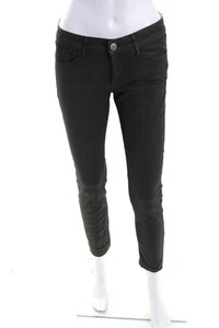 Habitual Women's Midrise Button Five Pockets Skinny Denim Pant Gray Size 27 - Picture 1 of 6