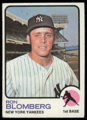 1973 TOPPS RON BLOMBERG NEW YORK YANKEES #462 VG/EX - Image 1 of 2