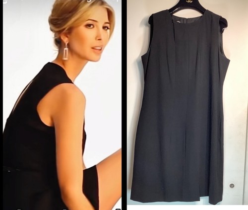 Abito Chanel 98P classico sartoriale lavoro lana nero 42 44