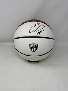 EGOR DEMIN AUTOGRAFO FIRMATO BASKET FULL SIZE BROOKLYN NETS PSA COA PROOF - Foto 1 di 5