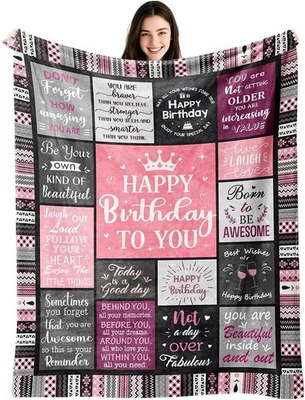 XPJBKC Birthday Gifts for Women Blanket 150x130cm, Sister Mum