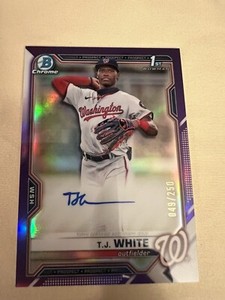 2021 Bowman Draft - Chrome Draft Pick Autographs Purple Refractor #CDA-TWH T.J.