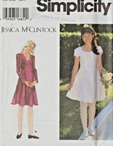 Jessica McClintock Designs - GIRL'S DRESSES - SIMPLICITY Pattern 9654 (Sz 7-10) - Picture 1 of 2