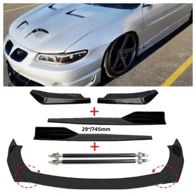 Car Front Rear Bumper Lip Spoiler Splitter Body Kits For Pontiac Grand Prix US Foto 1 de 4