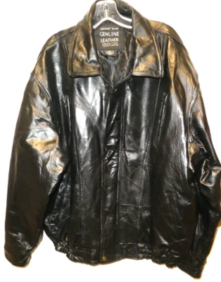 Abrigo Chaqueta Maxam Para Hombre 2XL Diseño Parche Cuero Negro Bombardero Mosaico Italiano Foto 1 de 4
