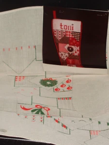 TES The Elegant Stitch 529S Handpainted CHRISTMAS STOCKING Needlepoint Canvas - Picture 1 of 5