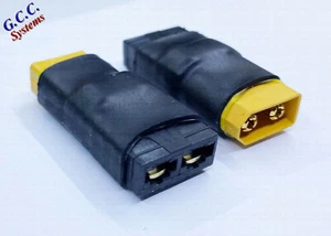 Converter for LiPo XT60 Batteries To fits Trax Connectors / ESC - Set of 2 - Picture 1 of 2