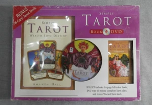 Simply Tarot Kit Book-Cards-DVD Box Set Amanda Hall Wealth-Love-Destiny - Picture 1 of 3