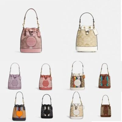 Cubo con cordón Coach Dempsey 15 nuevo con etiquetas con parche de entrenador Foto 1 de 2