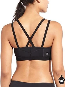 Sujetador sigiloso con tiras ATHLETA, NUEVO SIN ETIQUETAS, pequeño, negro, ¡temporada actual! - Imagen 1 de 4