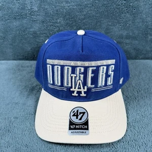 '47 Brand Los Angeles Dodgers Cooperstown Hitch Snapback Hat Adjustable Blue - Picture 1 of 5