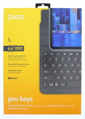 Zagg Military Standard 6.6' Pro Key Wireless Keyboard For Apple iPad Color Black - Image 1 of 4