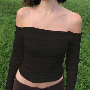 Sexy Mujeres Prendas para el torso recortadas Blusa Malla Camisa Delgada Hombro Mangas acampanadas Volantes Calce - Imagen 1 de 14