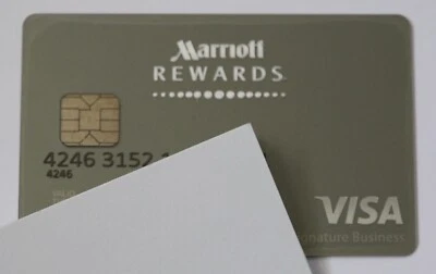 Expired Chase Marriott Hotel Visa Signature Business Metal Card - Image 1 of 3