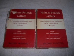 Holmes-Pollock Letters Mark DeWolfe Howe 2 Vol. Hardcover Set Justice Frederick - Picture 1 of 4