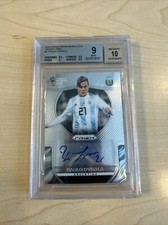 2018 Panini Prizm World Cup Autograph: Paulo Dybala BGS MINT 9 Auto 10