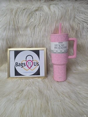 SIMPLE MODERN 40 OZ TREK TUMBLER BLUSH PINK LEOPARD NEW IN BOX FAST SHIP - Image 1 of 3