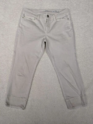 J Jill Womens Petite 6 Stretch Gray Jeans Capri Skimmer Low Rise Denim - Image 1 of 4