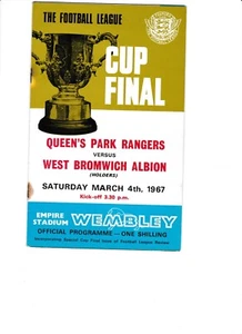 1967 Cup Final. Queen's Park Rangers v West Bromwich Albion. programme rare - Picture 1 of 1