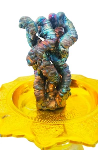 Leklai Regenbogen 7 Farben Buddha Amulett Heilige Magie Talisman Schutzstein - Bild 1 von 14