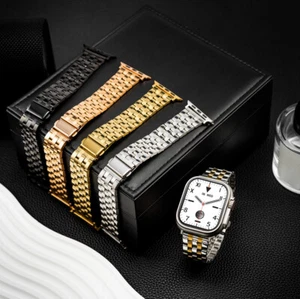 Rugged Stainless Steel Band For Apple Watch Ultra 10/9/8/7/6/5/4/3/2 Metal Strap - Picture 1 of 27