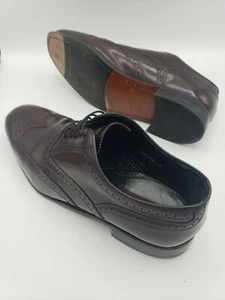 Florsheim Mens US 11 Wingtip Burgundy Laceup Oxford Dress Shoe Lexington 1706605 - Picture 1 of 12