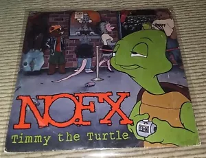 TIMMY THE TURTLE /NOFX 1999 FAT WRECK CHORDS EP FAT589-7 Ltd Edition Green Vinyl - Picture 1 of 3