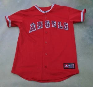 Vintage Majestic MLB Anaheim Angels Jersey Size Youth__SEE PIC FOR MEASUREMENTS. - Picture 1 of 7