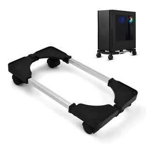 Mobile CPU-Ständer Computer Tower Ständer CPU Halterung mit 2 Feststellrädern... - Afbeelding 1 van 7